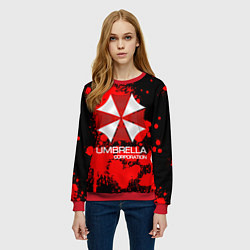 Свитшот женский UMBRELLA CORP, цвет: 3D-красный — фото 2