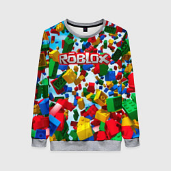Свитшот женский Roblox Cubes, цвет: 3D-меланж