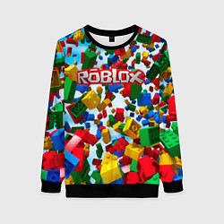 Свитшот женский Roblox Cubes, цвет: 3D-черный