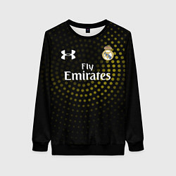 Свитшот женский Real Madrid, цвет: 3D-черный