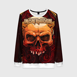 Свитшот женский Iron Maiden, цвет: 3D-белый