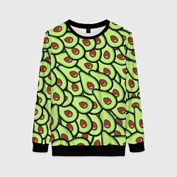 Свитшот женский АВОКАДО, цвет: 3D-черный
