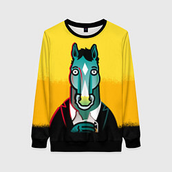 Свитшот женский BoJack Horseman, цвет: 3D-черный