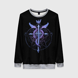 Свитшот женский Стальной алхимик, цвет: 3D-меланж