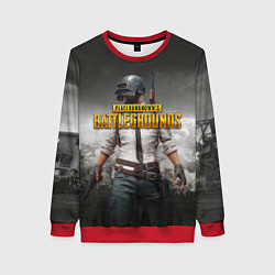 Свитшот женский PUBG, цвет: 3D-красный