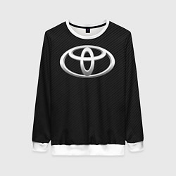 Свитшот женский Toyota carbon, цвет: 3D-белый