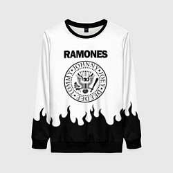 Свитшот женский RAMONES, цвет: 3D-черный