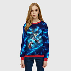 Свитшот женский СОНИК, цвет: 3D-красный — фото 2