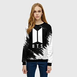 Свитшот женский BTS, цвет: 3D-черный — фото 2