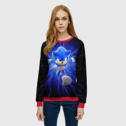 Свитшот женский SONIC, цвет: 3D-красный — фото 2