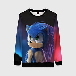 Свитшот женский SONIC, цвет: 3D-черный