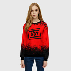 Свитшот женский ДДТ Лого, цвет: 3D-черный — фото 2