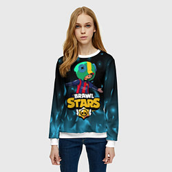 Свитшот женский Leon Messi Brawl Stars, цвет: 3D-белый — фото 2