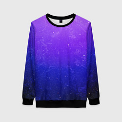 Свитшот женский Звёздное небо, цвет: 3D-черный