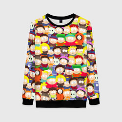 Свитшот женский ЮЖНЫЙ ПАРК, цвет: 3D-черный