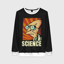 Свитшот женский Futurama Science, цвет: 3D-белый