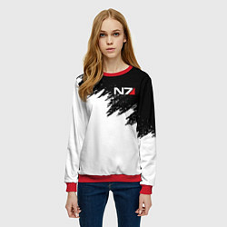 Свитшот женский MASS EFFECT N7, цвет: 3D-красный — фото 2