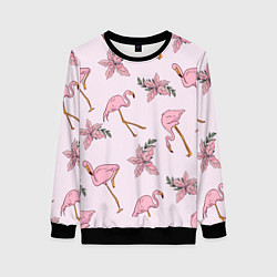 Женский свитшот Розовый фламинго
