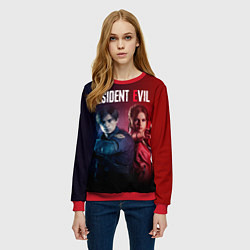 Свитшот женский Resident Evil 2, цвет: 3D-красный — фото 2