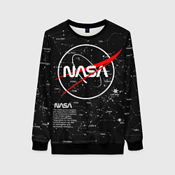 Свитшот женский NASA, цвет: 3D-черный
