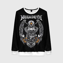 Свитшот женский Megadeth, цвет: 3D-белый