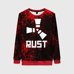Свитшот женский RUST, цвет: 3D-красный