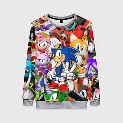 Женский свитшот Sonic ПЕРСОНАЖИ