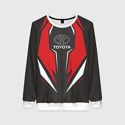 Свитшот женский Toyota Driver team Red, цвет: 3D-белый