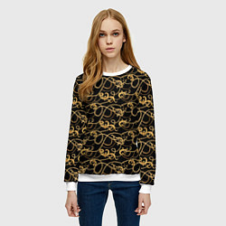 Свитшот женский Versace, цвет: 3D-белый — фото 2