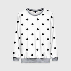 Свитшот женский Горошек, цвет: 3D-меланж
