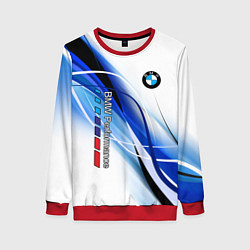 Женский свитшот BMW волны - blue-white