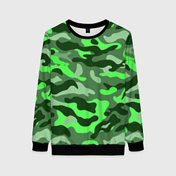 Женский свитшот CAMOUFLAGE GREEN