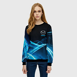 Свитшот женский MAZDA, цвет: 3D-черный — фото 2