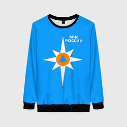 Свитшот женский МЧС России, цвет: 3D-черный