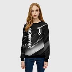 Свитшот женский JUVENTUS, цвет: 3D-черный — фото 2
