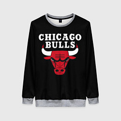 Свитшот женский CHICAGO BULLS, цвет: 3D-меланж