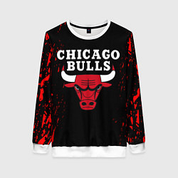 Свитшот женский CHICAGO BULLS, цвет: 3D-белый