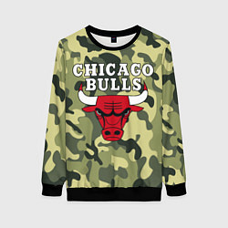 Свитшот женский CHICAGO BULLS, цвет: 3D-черный