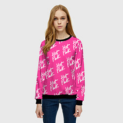 Свитшот женский HOT PINK, цвет: 3D-черный — фото 2