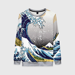 Женский свитшот The great wave off kanagawa