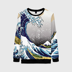 Женский свитшот The great wave off kanagawa