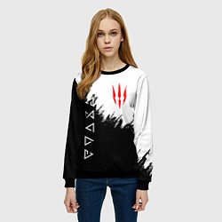 Свитшот женский The Witcher, цвет: 3D-черный — фото 2