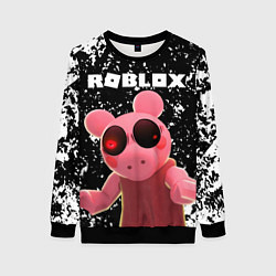 Свитшот женский Roblox Piggy, цвет: 3D-черный