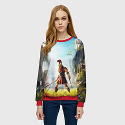 Свитшот женский AssassinS Creed Origins odyssey, цвет: 3D-красный — фото 2
