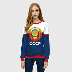 Свитшот женский СССР, цвет: 3D-красный — фото 2