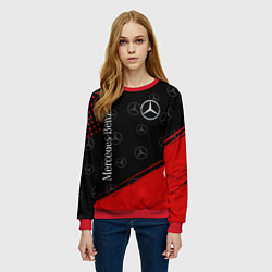 Свитшот женский MERCEDES МЕРСЕДЕС, цвет: 3D-красный — фото 2
