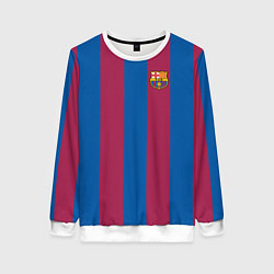 Свитшот женский FC Barcelona 2021, цвет: 3D-белый