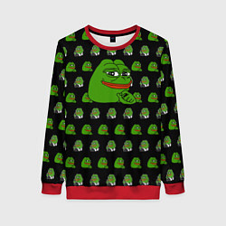 Свитшот женский Frog Pepe, цвет: 3D-красный