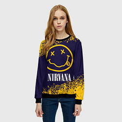 Свитшот женский NIRVANA НИРВАНА, цвет: 3D-черный — фото 2