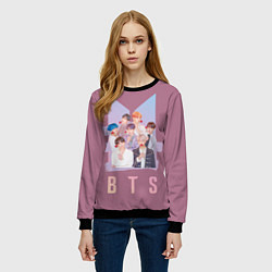 Свитшот женский BTS, цвет: 3D-черный — фото 2